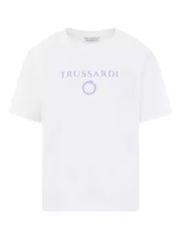 Футболка TRUSSARDI JUNIOR из хлопка, белый