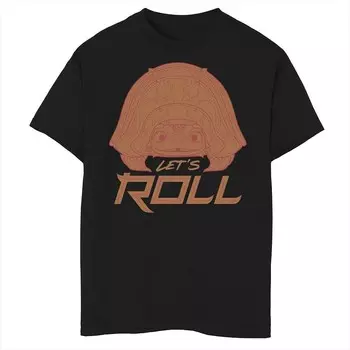 Футболка Tuk Tuk Let's Roll с рисунком Disney's Raya And The Last Dragon Boys 8-20, черный