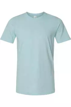 Футболка Tultex Combed CVC, цвет heather ice blue
