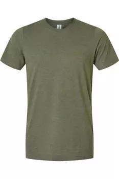 Футболка Tultex Combed CVC, цвет heather military green