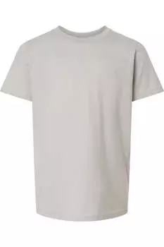 Футболка Tultex Youth Fine Jersey, серебряный