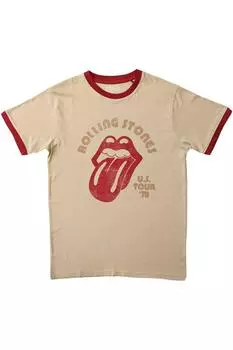Футболка тура по США '78 The Rolling Stones, коричневый