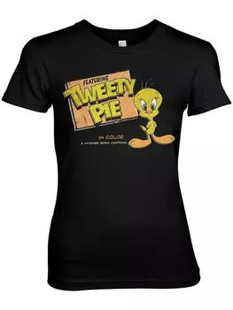 Футболка Tweety Pie Girly Tee Looney Tunes , черный