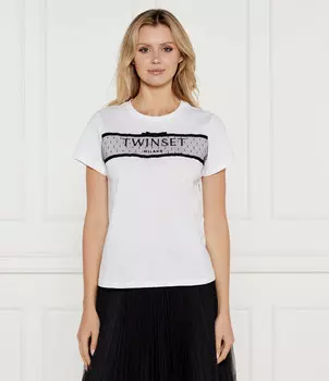 Футболка TWINSET Regular Fit, белый
