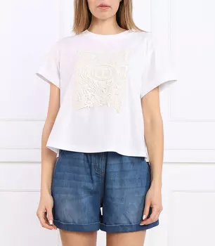 Футболка TWINSET Regular Fit, белый