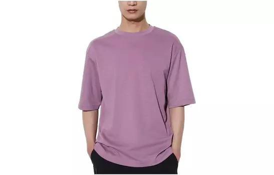 Футболка U Collection мужская фиолетовая Uniqlo, синий