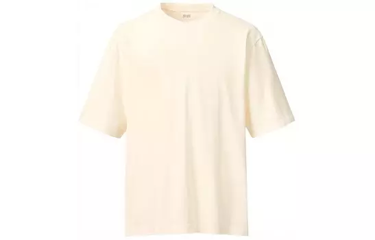 Футболка U Collection мужская молочно-белая Uniqlo, слоновая кость