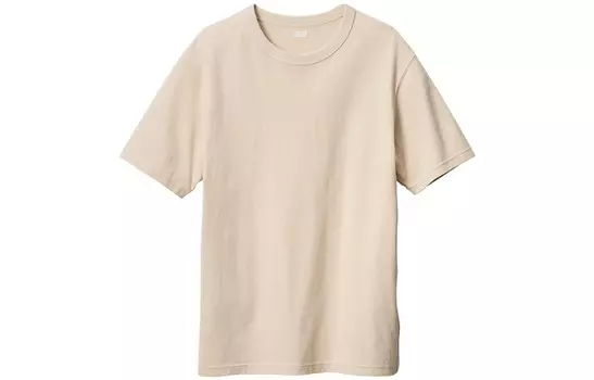 Футболка U Collection мужская светло-бежевая Uniqlo, светло-бежевый