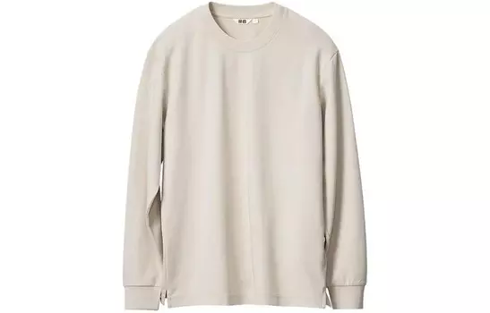 Футболка U Collection мужская светло-бежевая Uniqlo, светло-бежевый
