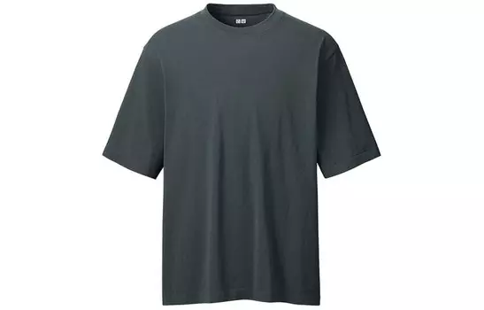 Футболка U Collection мужская темно-серая Uniqlo, темно-серый
