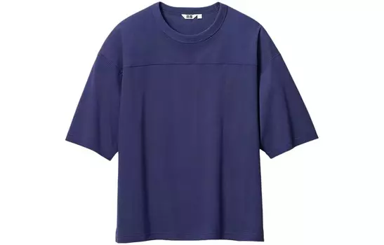 Футболка U Collection мужская темно-синяя Uniqlo, темно-синий
