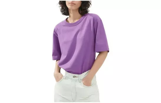 Футболка U Collection Unisex Geode Teal/Purple Ink/Total Orange/Jade Ice Uniqlo, оранжевый