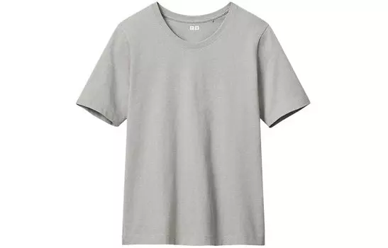 Футболка U Collection женская дымчато-серая Uniqlo