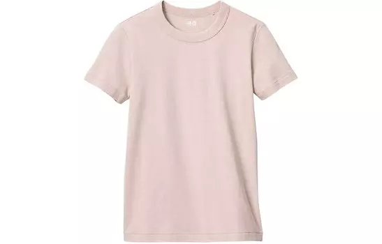 Футболка U Collection женская персиково-розовая Uniqlo