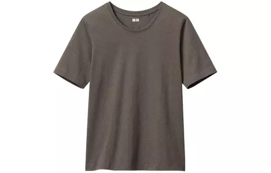 Футболка U Collection женская темно-коричневая Uniqlo