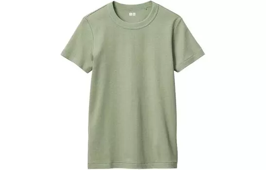 Футболка U Collection женская зеленая Uniqlo