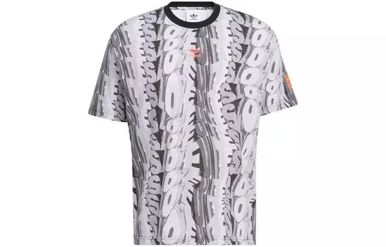 Футболка U LOVEUNI AOP унисекс серая Adidas Originals, серый