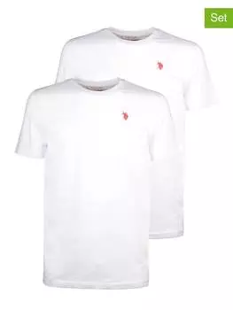 Футболка U.S. Polo Assn. 2er-Set: Shirts, белый