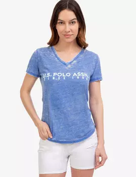 Футболка U.S. Polo Assn. Burnout, синий