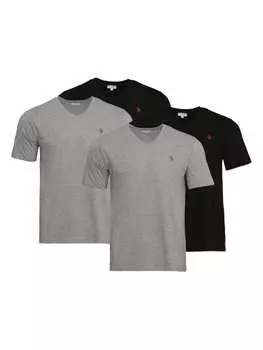Футболка U.S. Polo Assn., цвет schwarz/grau