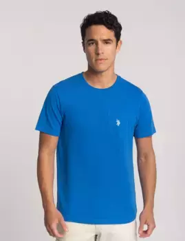 Футболка U.S. Polo Assn Small Logo Pocket, ярко-синий