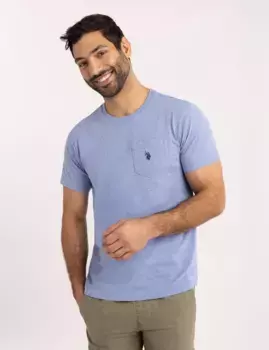 Футболка U.S. Polo Assn Small Logo Pocket, пыльно-синий