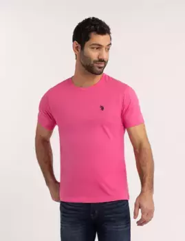 Футболка U.S. Polo Assn Solid Crew Neck, розовый