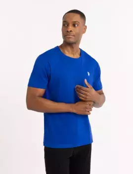 Футболка U.S. Polo Assn Solid Crew Neck, ярко-синий