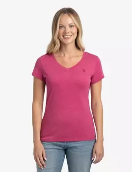 Футболка U.S. Polo Assn. V-neck, розовый