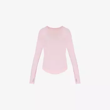Футболка удлиненная Sweaty Betty с длинным рукавом, розовый
