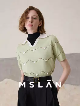 Футболка укороченная MSlan 24 с надписью Love, черный