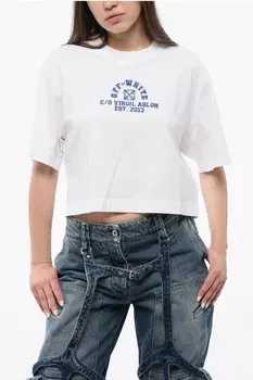 Футболка укороченная Off-White, белый