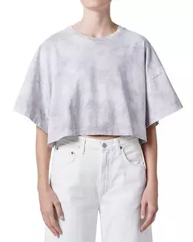 Футболка укороченная оверсайз Arli AGOLDE, серый