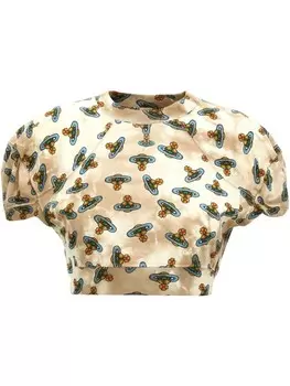 Футболка укороченная Vivienne Westwood Football, нейтральный