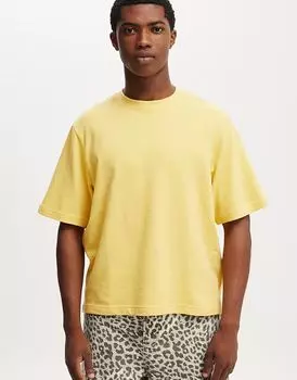 Футболка укороченного кроя из махровой ткани цвета солнечного желтого солнца Cotton:On