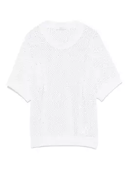 Футболка, украшенная пайетками Peserico, белый