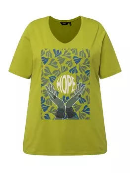 Футболка Ulla Popken, цвет apfelgrn