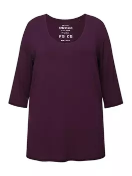 Футболка Ulla Popken, цвет dunkle traube