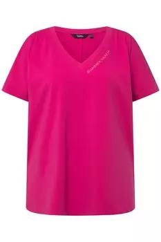 Футболка Ulla Popken, цвет fuchsia pink