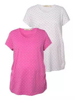 Футболка Ulla Popken, цвет fuchsia pink