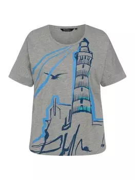 Футболка Ulla Popken, цвет hellgrau mlange