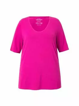 Футболка Ulla Popken, цвет magenta