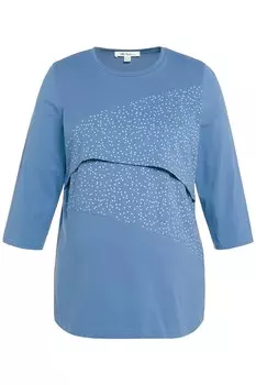 Футболка Ulla Popken, цвет mattes blau
