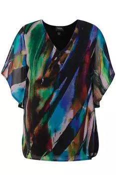 Футболка Ulla Popken, цвет Mixed colors