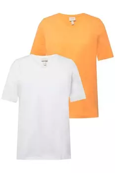 Футболка Ulla Popken, цвет Peach/White