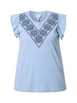 Футболка Ulla Popken, цвет taubenblau