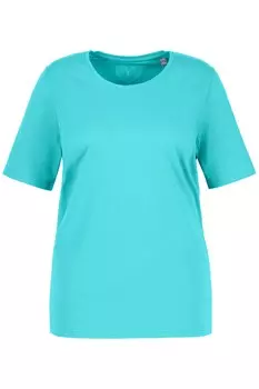 Футболка Ulla Popken, цвет tiefes aqua