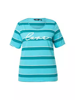 Футболка Ulla Popken, цвет tiefes aqua