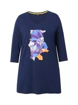 Футболка Ulla Popken, цвет tintenblau