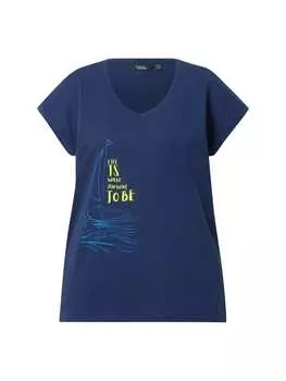Футболка Ulla Popken, цвет tintenblau